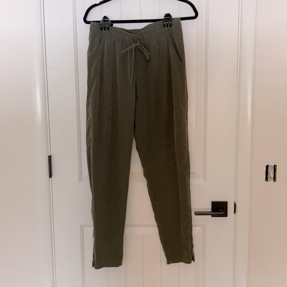 Silky Army Green Pants